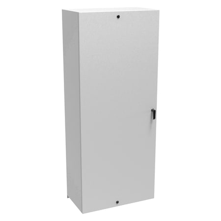 Hammond 3 Point Latch with Handle and 1/4 Turn Latch (Top, Bottom) Electrical Enclosures, 72 in H, 16 in D EN4SD723016LG